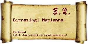 Birnstingl Marianna névjegykártya